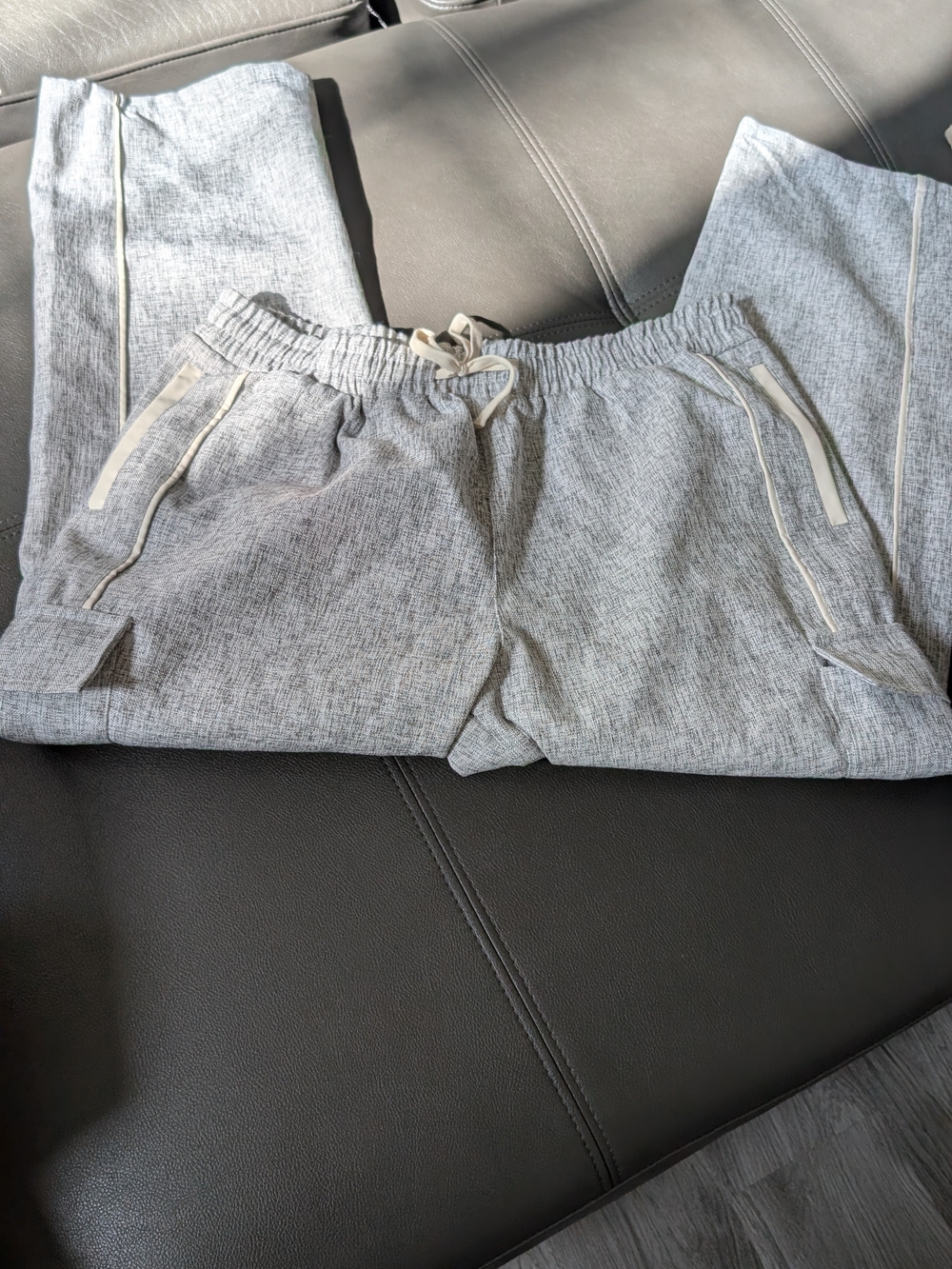 Fashion Nova Heather Gray Jogger Chinos